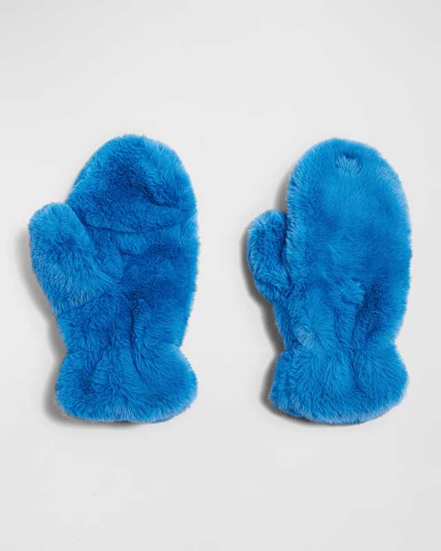 Coco Faux Fur Mittens